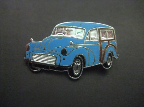 Morris Minor typisch Engelse auto ( Moggy) blauw